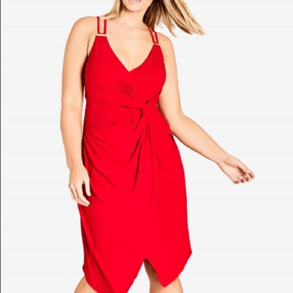 City chic red dress